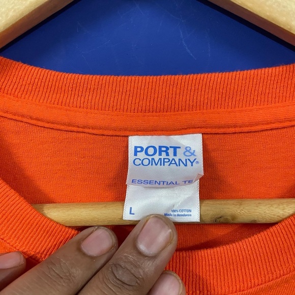 PORT & COMPANY AUTHENTIC HEAVY COTTON MONTSERRAT FULL SLEEVES GRAPHIC T-SHIRT - Picture 6 of 7